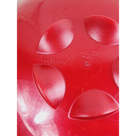 Tupperware Scalloped Shell Salad Bowl 6 3/4" Candy Dish #5443A White Red x2 - Picture 7 of 11